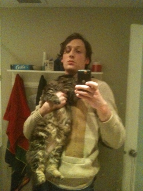 Zach&amp;Cats#2:  Tom’s cat a millisecond after scratching Zach in the face. 